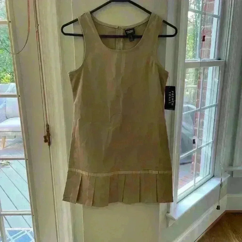 NWT French Toast Pleat Ribbon Bow Jumper, School Uniform, Size 10